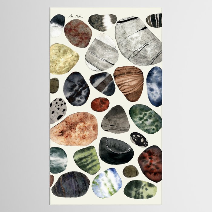  beach pebbles Tablecloth Gallery Image 2