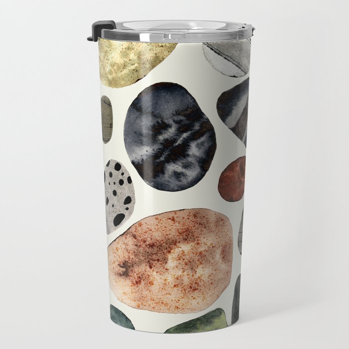  beach pebbles Travel Mug Gallery Image 3