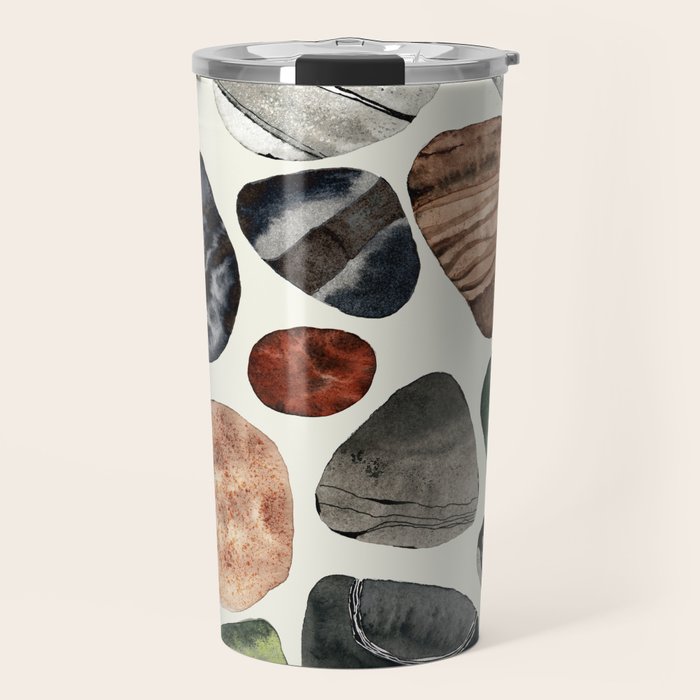  beach pebbles Travel Mug Gallery Image 1