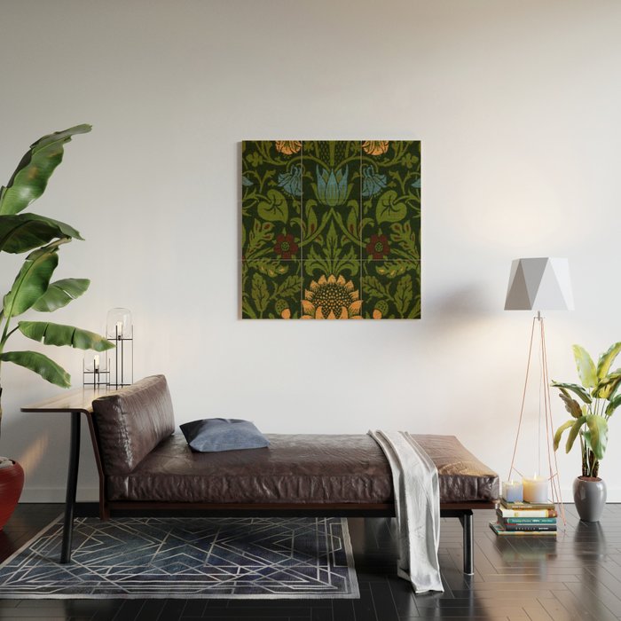 william morris Wood Wall Art Gallery Image 2