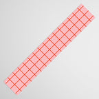 Grid Lines Pink and Red Orange Geometric Pattern Table Runner Gallery Image 3