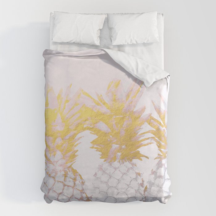 Golden pineapples Duvet Cover Gallery Image 6