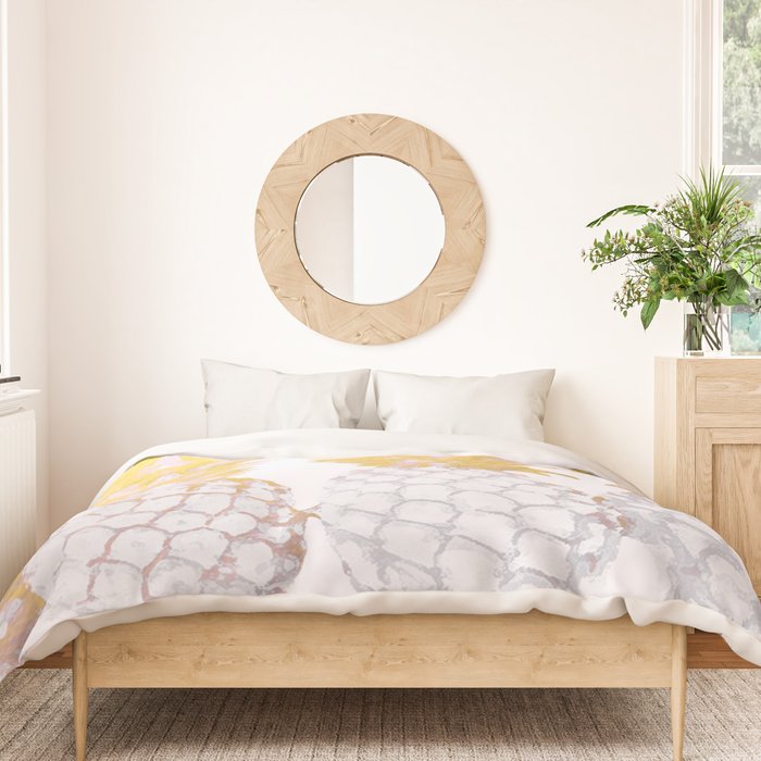 Golden pineapples Duvet Cover Gallery Image 3
