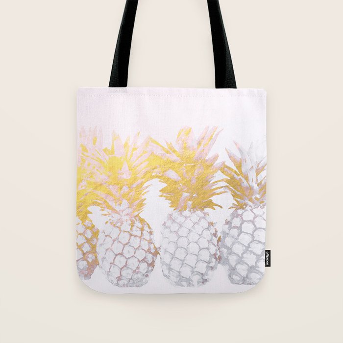 Golden pineapples Tote Bag Gallery Image 1