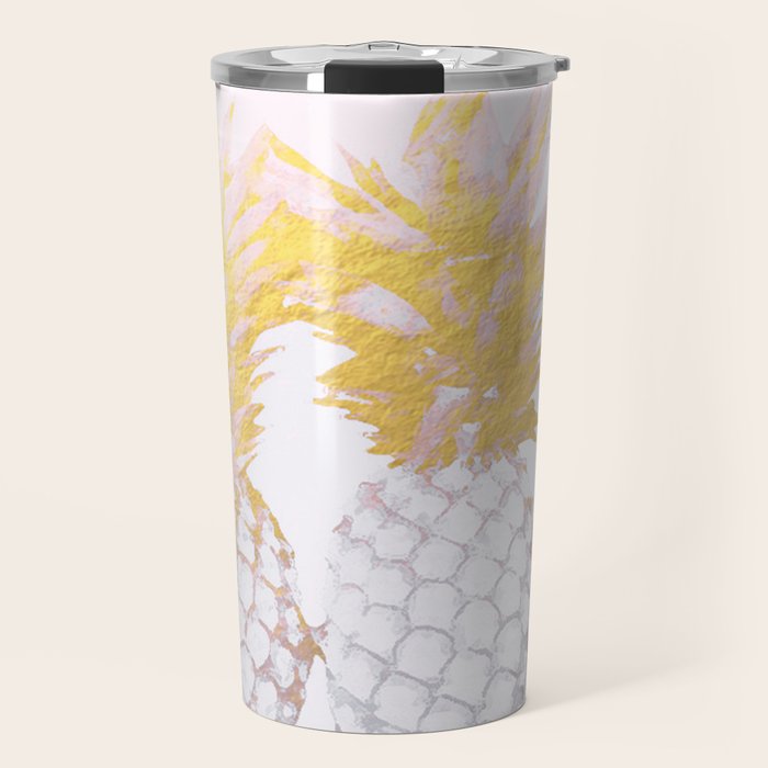 Golden pineapples Travel Mug Gallery Image 1