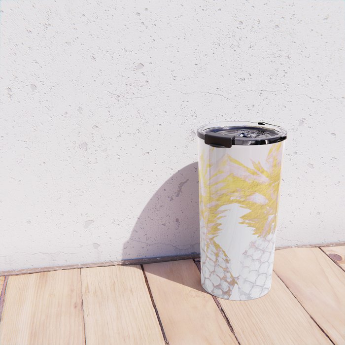 Golden pineapples Travel Mug Gallery Image 4
