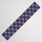 Bows & Ribbons Pattern XXXII Dark Lavender Purple Table Runner Gallery Image 3