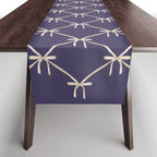 Bows & Ribbons Pattern XXXII Dark Lavender Purple Table Runner Gallery Image 1