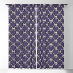 Bows & Ribbons Pattern XXXII Dark Lavender Purple Window Curtain Gallery Image 5