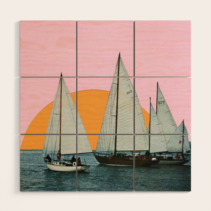 Into the Sunset Wood Wall Art Gallery Image 1