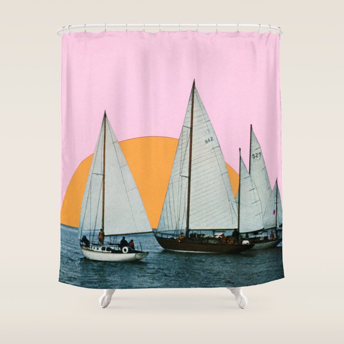 Into the Sunset Shower Curtain Gallery Image 1