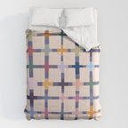 Colorful Patterned Grid II Comforter Gallery Image 6