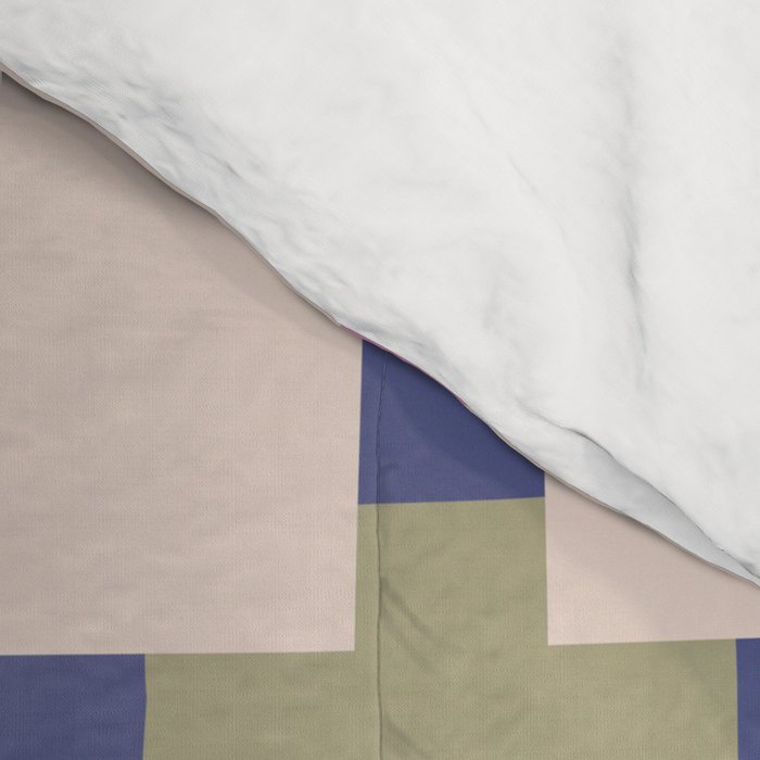 Colorful Patterned Grid II Comforter Gallery Image 4