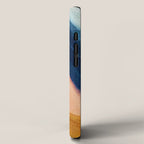 Slow as the Mississippi - Acrylic abstract with pink, blue, and brown iPhone Case Gallery Image 2