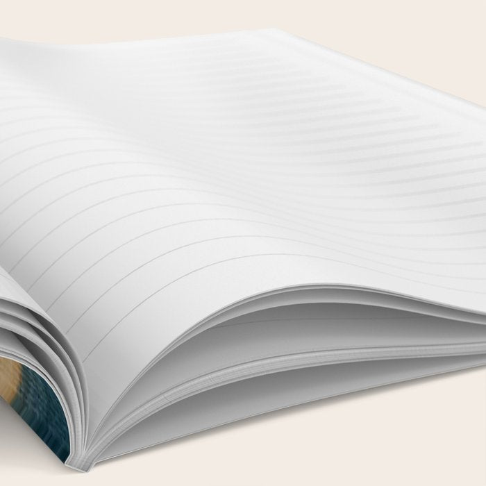 Slow as the Mississippi - Acrylic abstract with pink, blue, and brown Notebook Gallery Image 2