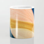 Slow as the Mississippi - Acrylic abstract with pink, blue, and brown Coffee Mug Gallery Image 4