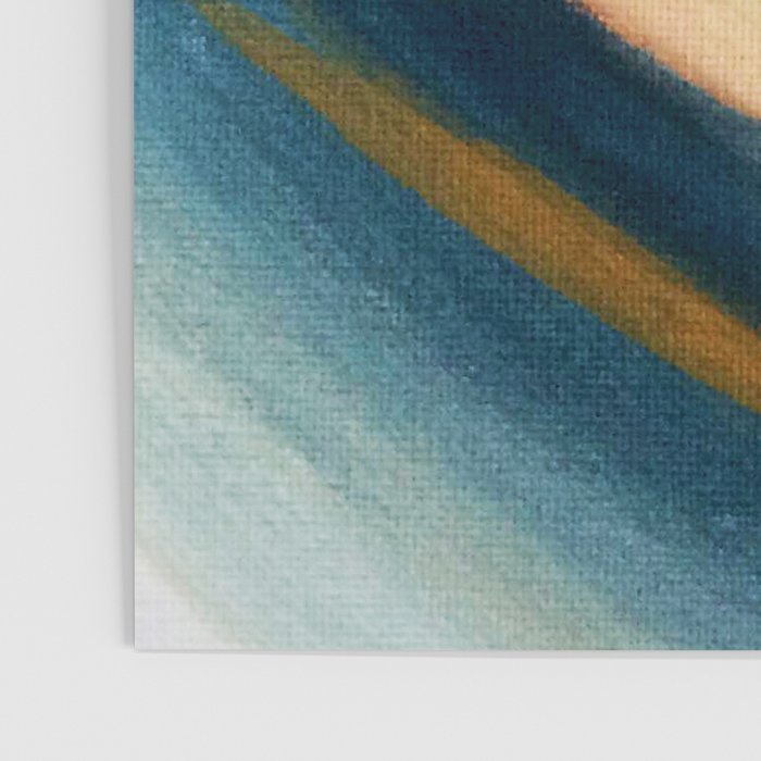 Slow as the Mississippi - Acrylic abstract with pink, blue, and brown Poster Gallery Image 3