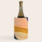 Slow as the Mississippi - Acrylic abstract with pink, blue, and brown Wine Chiller Gallery Image 1