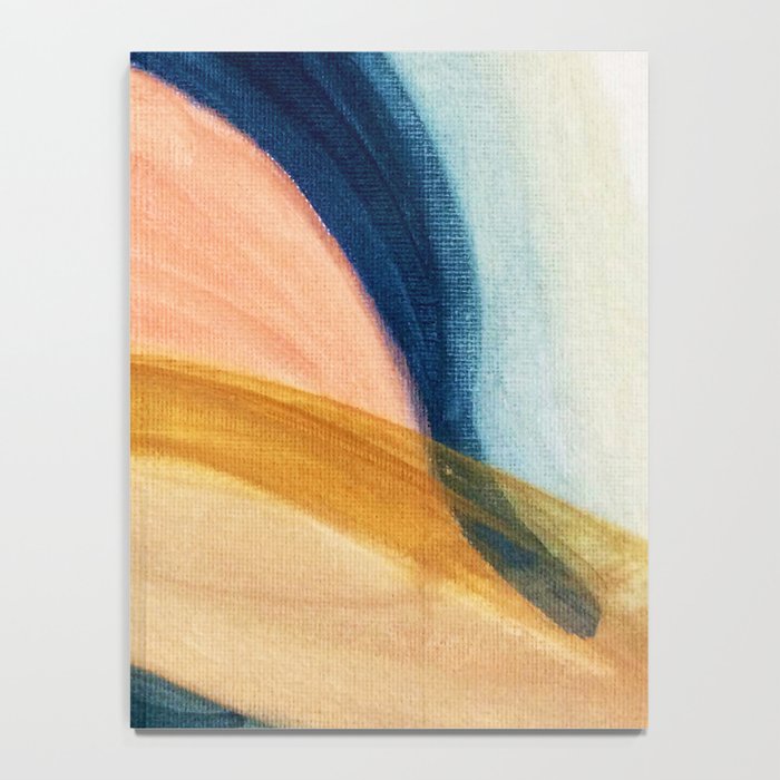 Slow as the Mississippi - Acrylic abstract with pink, blue, and brown Notebook Gallery Image 4