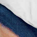 Slow as the Mississippi - Acrylic abstract with pink, blue, and brown Comforter Gallery Image 4