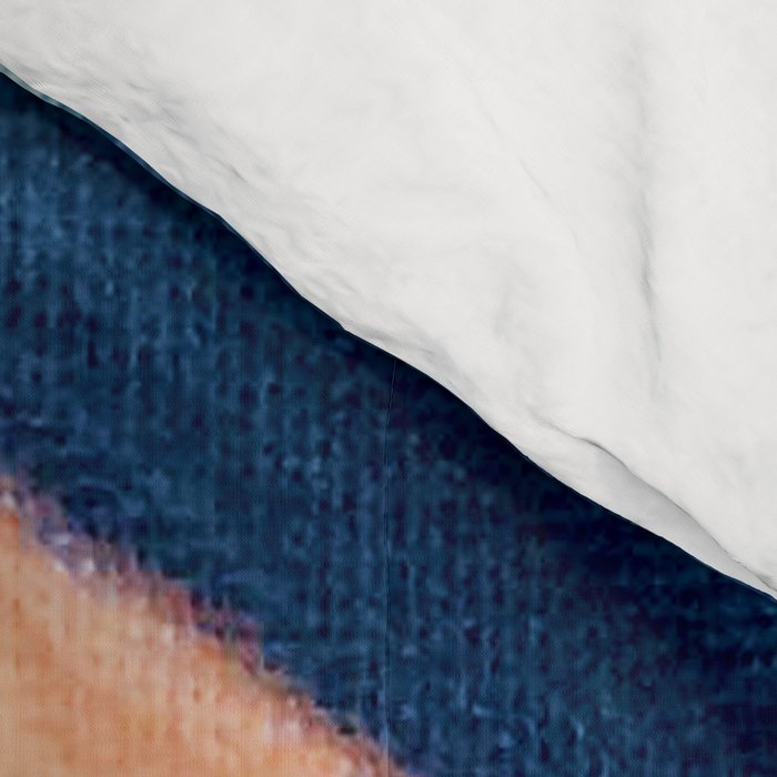 Slow as the Mississippi - Acrylic abstract with pink, blue, and brown Comforter Gallery Image 4