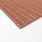 stitched stripes - ginger Welcome Mat Gallery Image 2