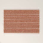 stitched stripes - ginger Welcome Mat Gallery Image 1
