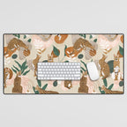 Serval cat abstract nature Desk Mat Gallery Image 1