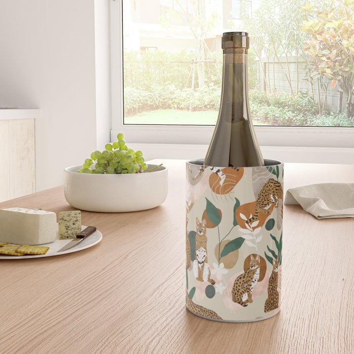 Serval cat abstract nature Wine Chiller Gallery Image 4