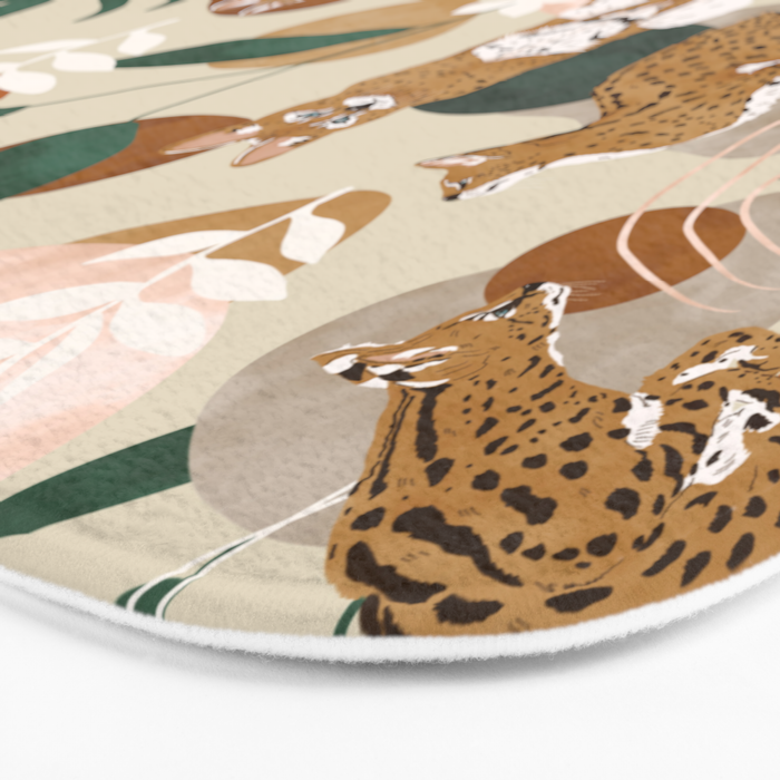 Serval cat abstract nature Bath Mat Gallery Image 3