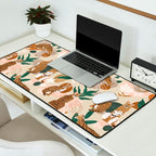 Serval cat abstract nature Desk Mat Gallery Image 2