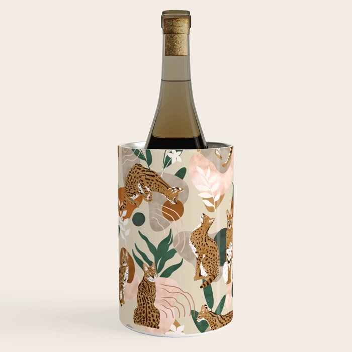 Serval cat abstract nature Wine Chiller Gallery Image 3