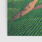 Crossing people's land in Iksey - Summer Green Mountain Ukiyoe Nature Landscape Poster Gallery Image 3