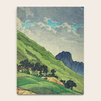 Crossing people's land in Iksey - Summer Green Mountain Ukiyoe Nature Landscape Notebook Gallery Image 4