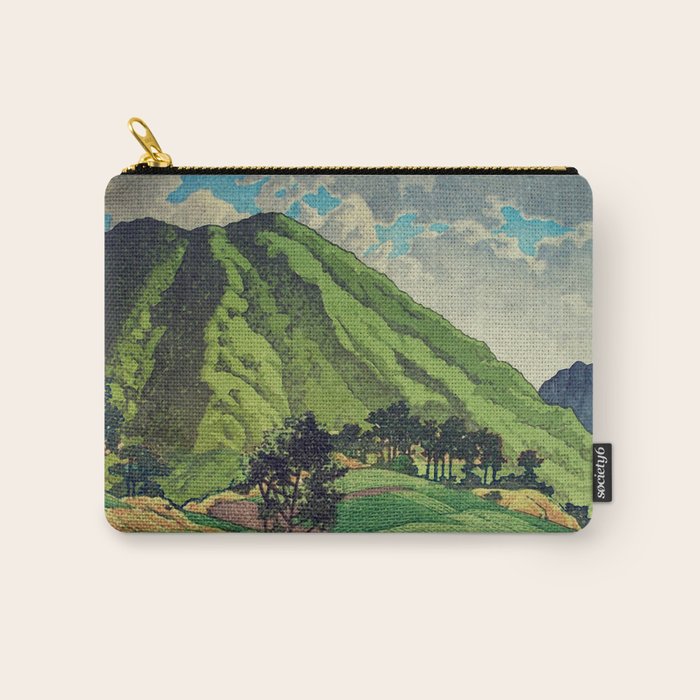 Crossing people's land in Iksey - Summer Green Mountain Ukiyoe Nature Landscape Carry All Pouch Gallery Image 1