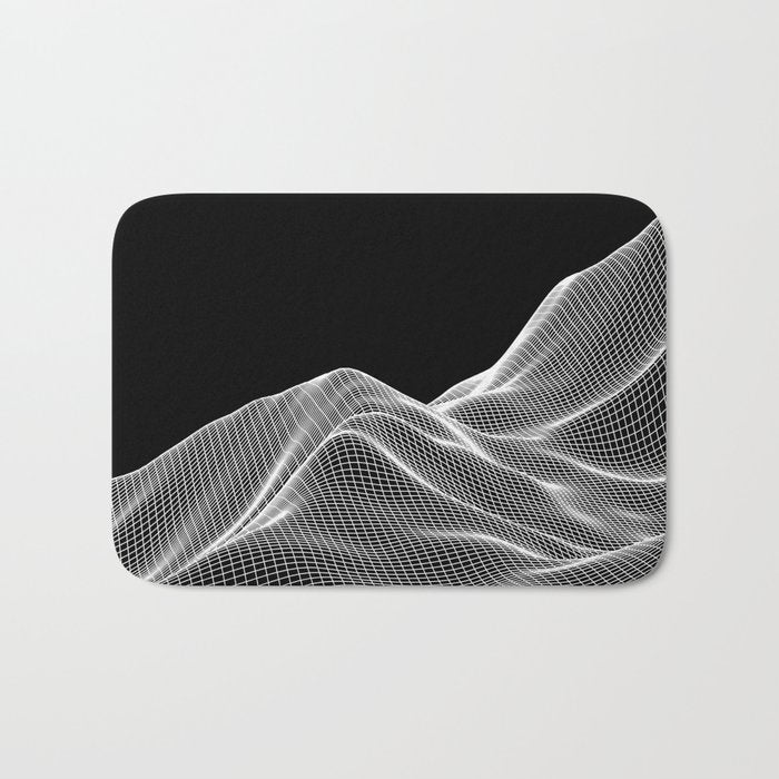 Digital Mountains Bath Mat Gallery Image 1