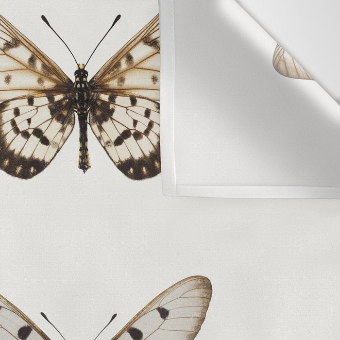 Butterflies in Neutral Colors Wall Tapestry Gallery Image 3