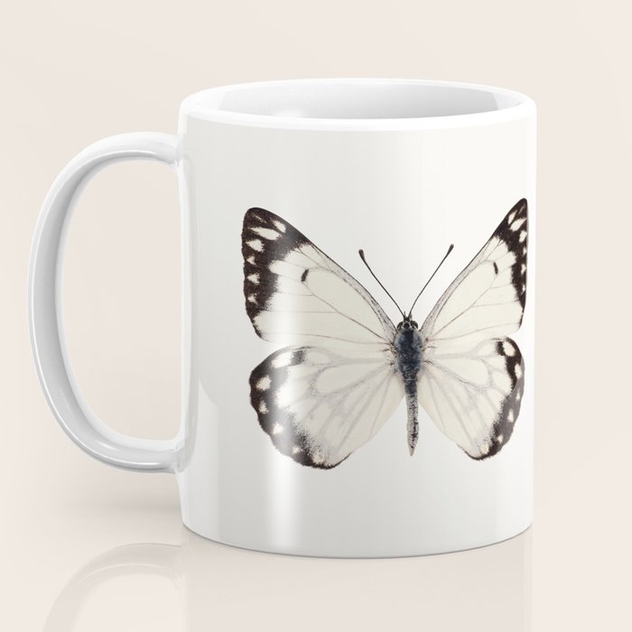 Butterflies in Neutral Colors Coffee Mug Gallery Image 3