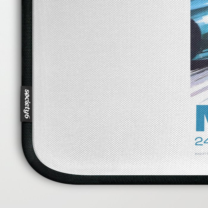 1966 MONACO Grand Prix Racing Poster Laptop Sleeve Gallery Image 3