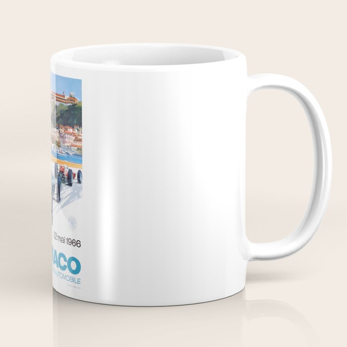 1966 MONACO Grand Prix Racing Poster Coffee Mug Gallery Image 1