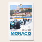 1966 MONACO Grand Prix Racing Poster Cutting Board Gallery Image 1