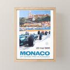 1966 MONACO Grand Prix Racing Poster Mini Art Print Gallery Image 1