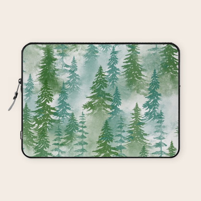 Pine Forest Blue Shade Laptop Sleeve Gallery Image 1