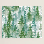 Pine Forest Blue Shade Jigsaw Puzzle Gallery Image 1