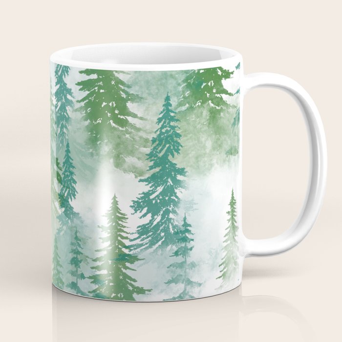 Pine Forest Blue Shade Coffee Mug Gallery Image 1