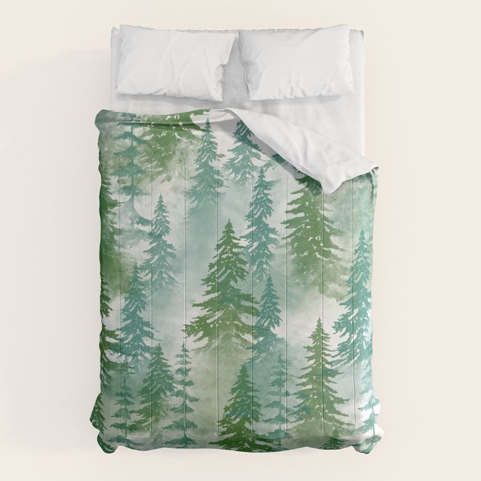 Pine Forest Blue Shade Comforter Gallery Image 6