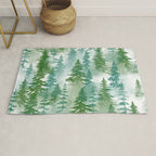 Pine Forest Blue Shade Rug Gallery Image 1