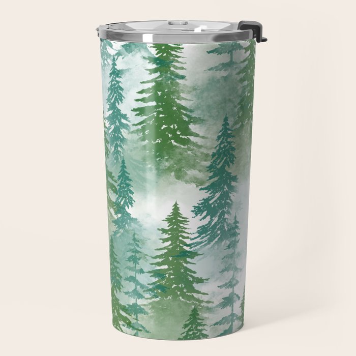 Pine Forest Blue Shade Travel Mug Gallery Image 2
