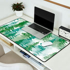 Pine Forest Blue Shade Desk Mat Gallery Image 2