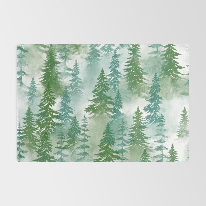 Pine Forest Blue Shade Rug Gallery Image 2